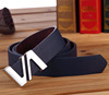Belt with letters, buckle, trousers for leisure, Korean style
