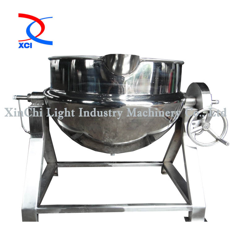 可倾式蒸气加热不锈钢夹层锅、炖锅