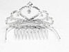 Special offer supply popular bride jewelry inserted crown Korean female princess hair combing rhinestone princess Crown