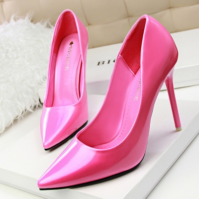 740-3 han edition contracted sexy fashion show thin professional OL shoes thin shallow mouth pointed single shoes