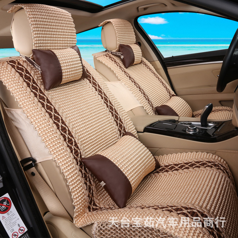 北京现代新悦动朗动瑞纳IX35伊兰特四季专用坐垫夏季汽车座套全包