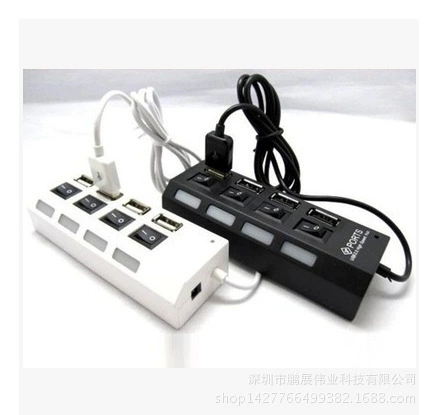 Высокоскоростной USB-разветвитель для компьютера, USB-удлинитель HUB с переключателем, с независимым источником питания