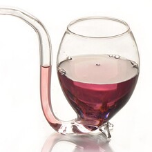 创意吸血鬼红酒杯 功夫茶壶果汁杯子  透明水晶玻璃 小鱼缸