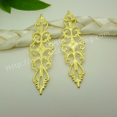 供應57*16MM純銅花片DIY飾品配件頭飾髮簪髮飾材料批發