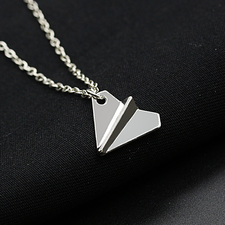Fashion band one direction paper airplane alloy necklace wholesale