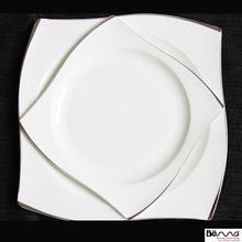 优级骨瓷西餐盘子 骨瓷餐具套装 牛排盘会所餐具盘子 出口欧洲盘