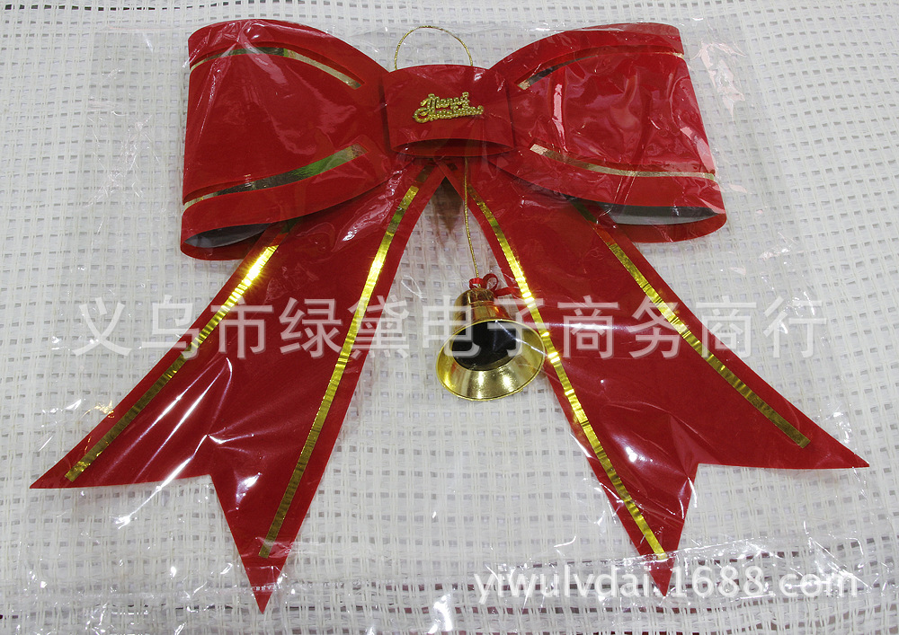圣诞节红色蝴蝶结装饰品