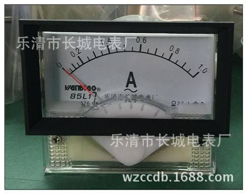 供应长城电表厂 85L17 1A 直通 指针式交流电流表