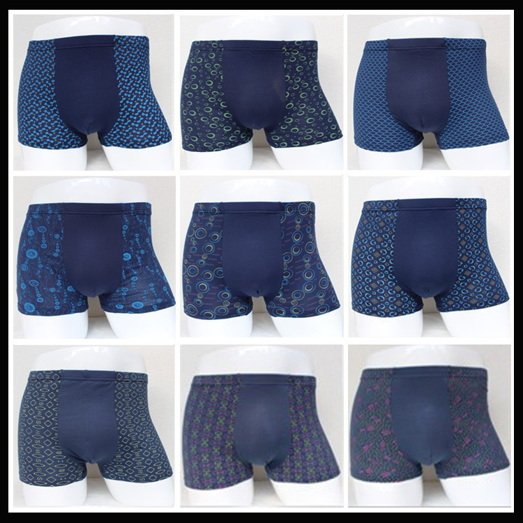 Men's boxer underwear wholesale men's plus fat boxer underwear milk silk underwear stall supply a variety of double-layer