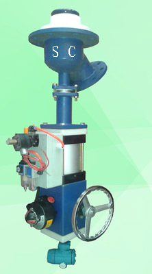 搪玻璃气动放料阀（活塞式）智能搪瓷放料阀（薄膜式）智能出料阀