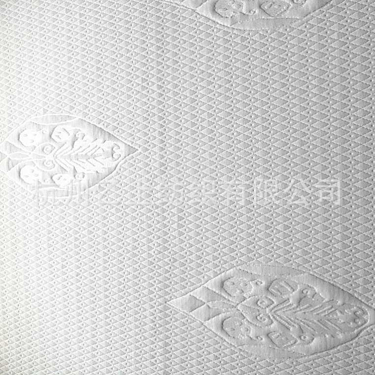 厂家直销订做针织床垫面料，单面色织提花空气层，席梦丝乳胶8044