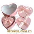 Heart-shaped small paper box, bowknot co...