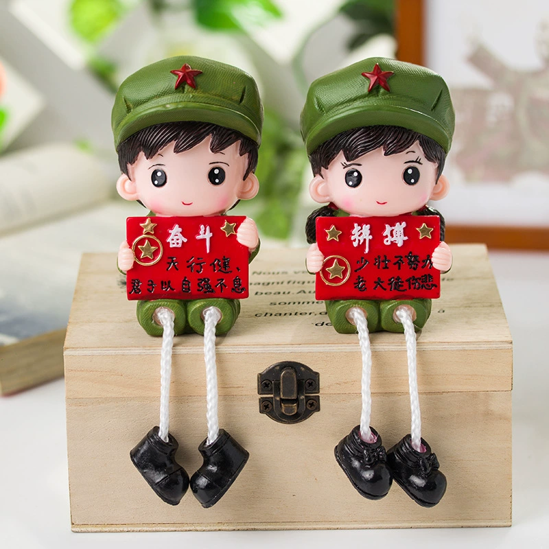 Doll, cartoon resin decor, upgraded version