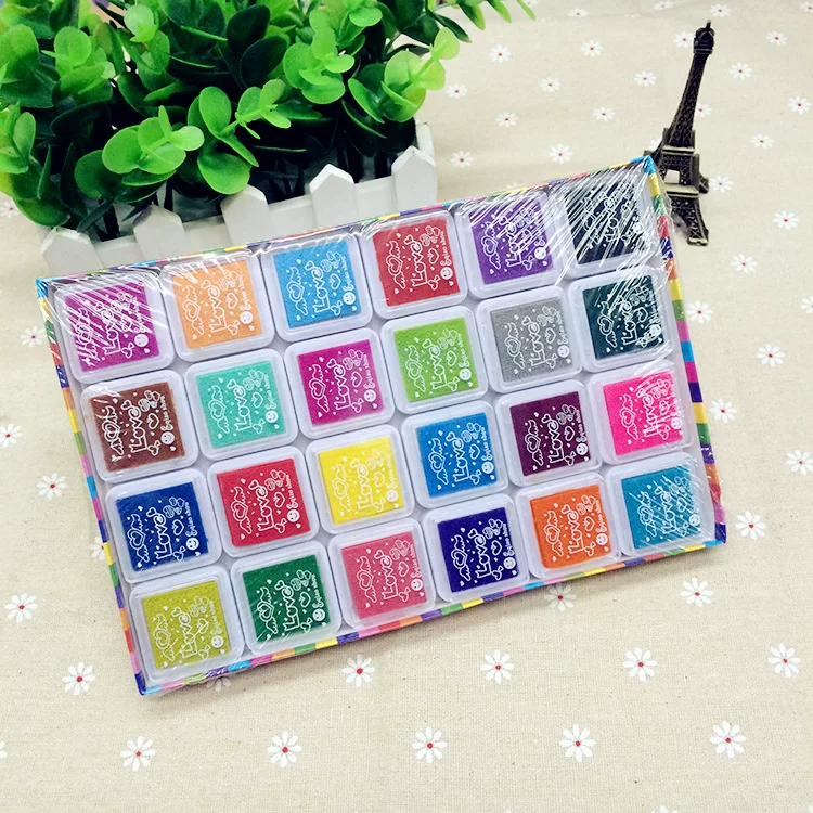 Iyue Handmade Creative ink pad, 24 colors, DIY