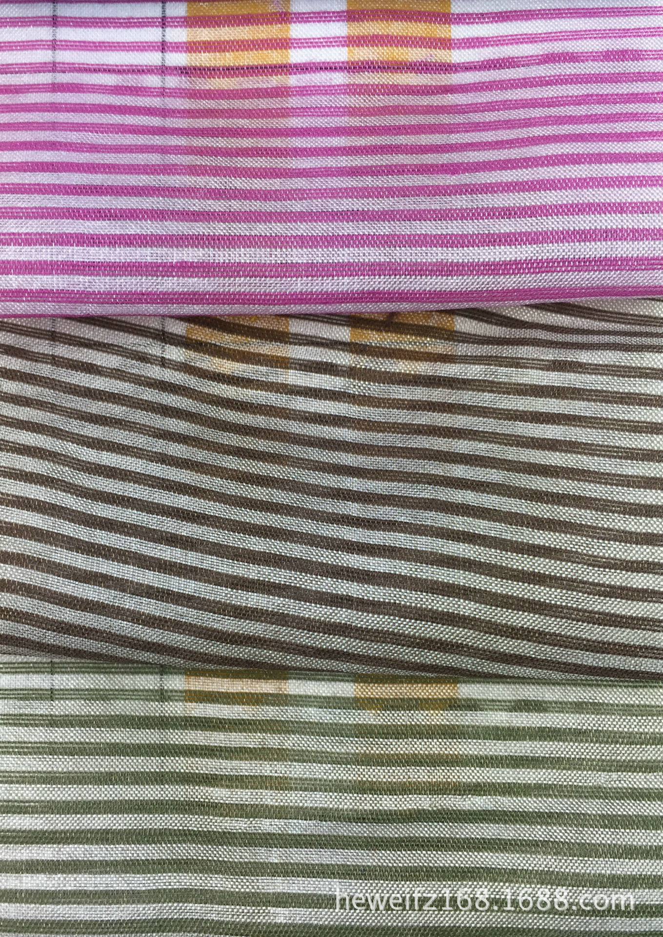 厂价直销  F6235  现货供应 欧根莎亮条  时尚服装条纹涤纶面料