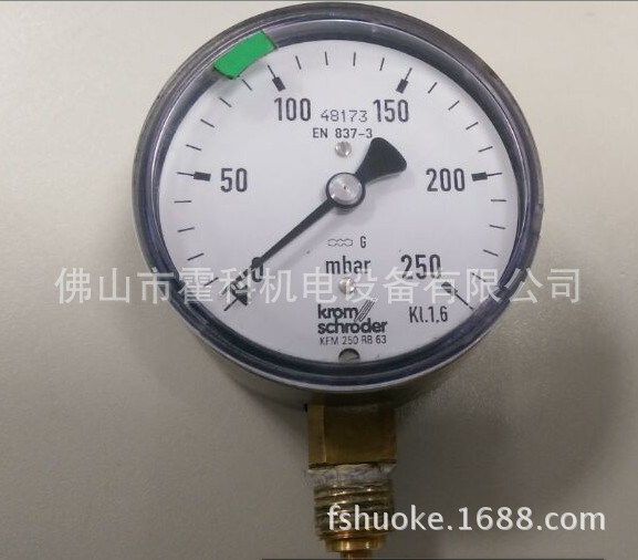 （krom//Schroeder）压力表KFM 250 RB 100,KFM 250 RB 63