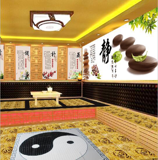 Manufacturers supply The door install guidance Tourmaline Steam room Korean sauna room Tourmaline Khan, steam room