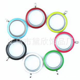 25mm�A�β��P䓵��Ͳ�����е���floating locket DIY�Ͻ�С���