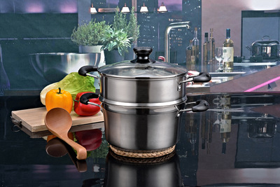 durable Stainless steel Double boiler Direct selling Korean Multifunctional pot coating Stainless steel steamer