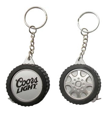 厂家直销 卷尺钥匙扣小卷尺 轮胎卷尺 质优价廉