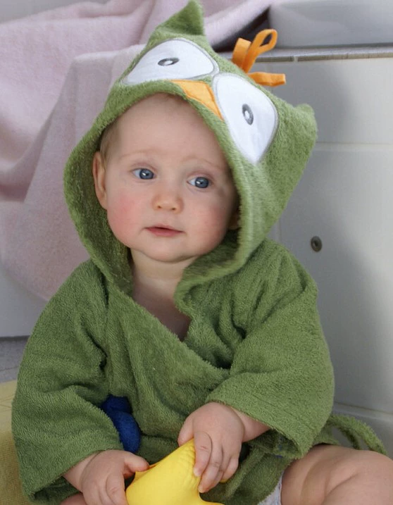 Spring cartoon children's bathrobe for men and women, pijama, Korean style, wholesale