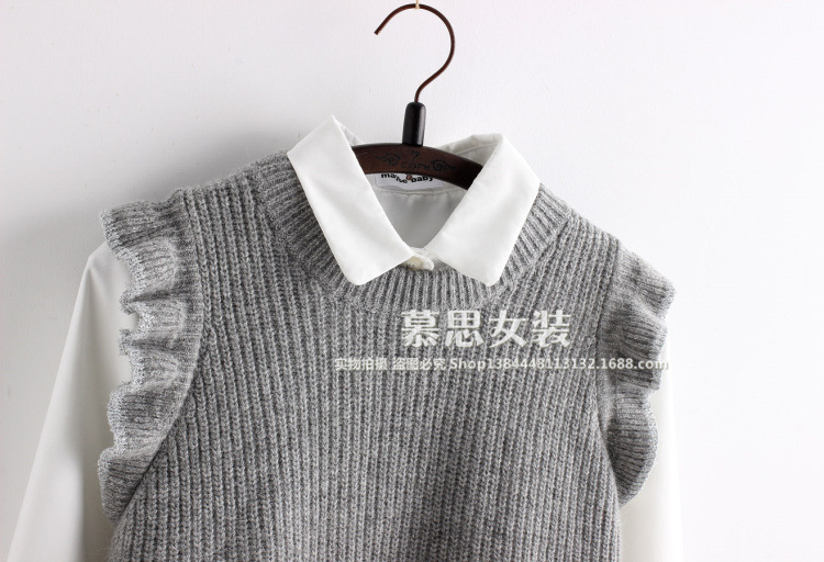 Gilet femme en Mélange de poils de lapin - Ref 3318443 Image 14