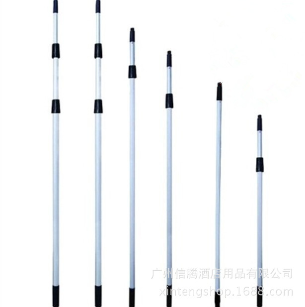 2.4米双节3.6m三节铝合金伸缩杆 玻璃刮伸缩杆 涂水器伸缩铝杆