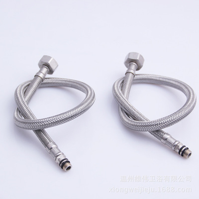 304不鏽鋼絲編織三元乙丙內管橡膠防爆抗壓  加密鋼絲冷熱進水管