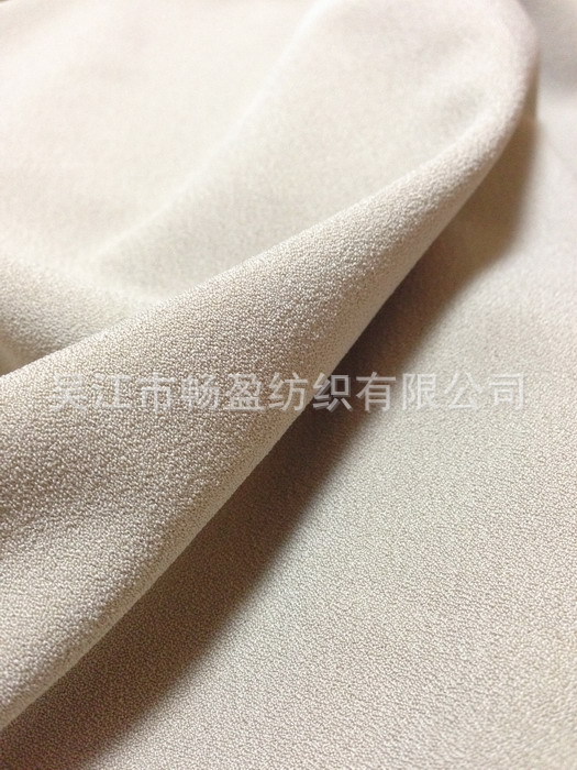 120D加捻乱麻四面弹乱麻布料纯色加厚珍珠弹力雪纺西装面料不透