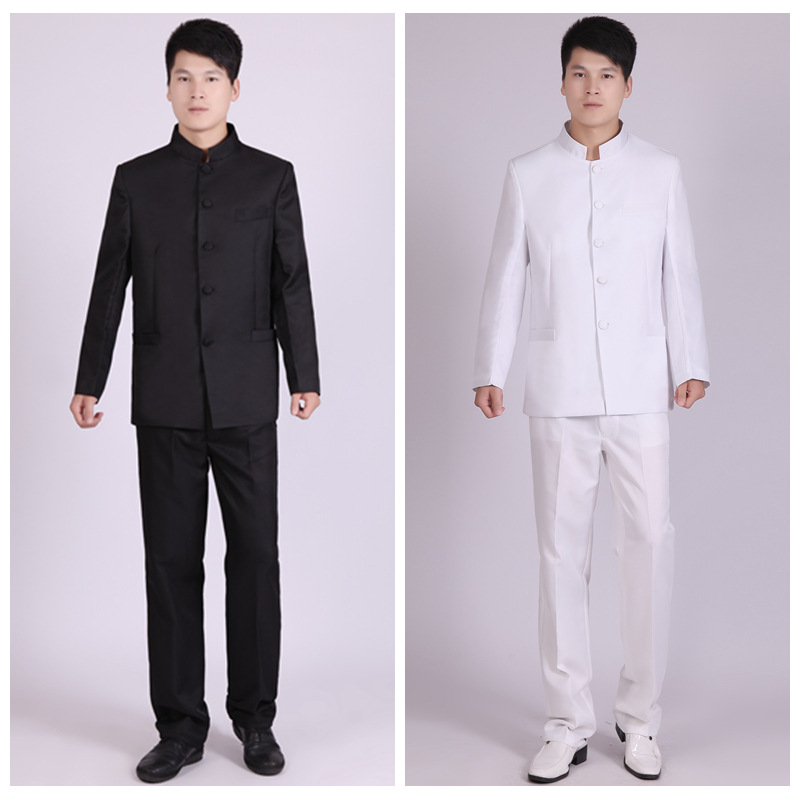 厂家直销影楼服装男士套装绅士礼服学生中山装大合唱五四毕业拍照
