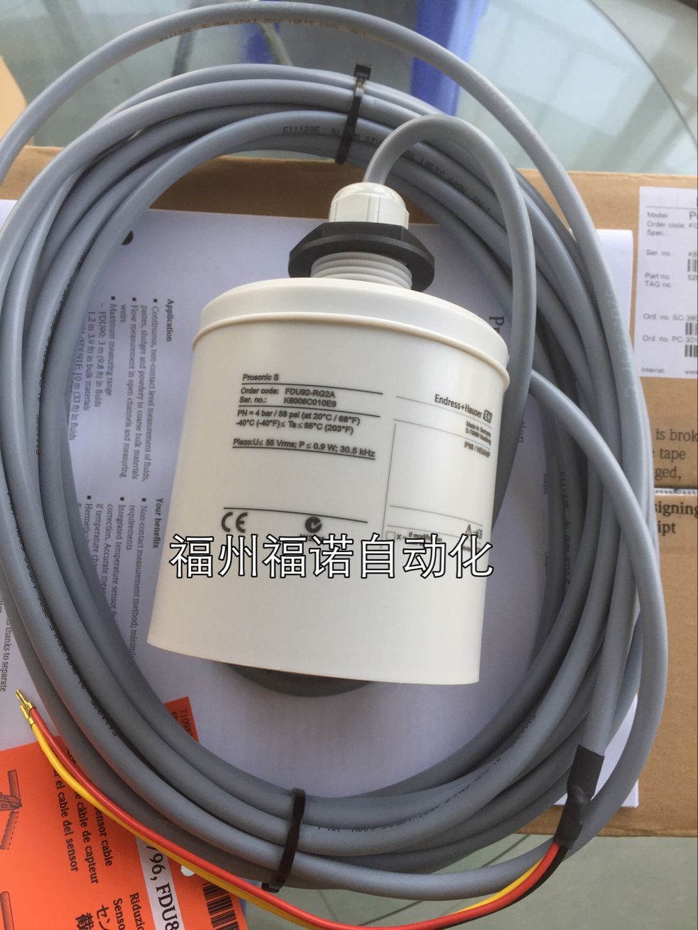 现货供应E+H超声波物位计探头FDU92-RG2A恩德斯豪斯仪表