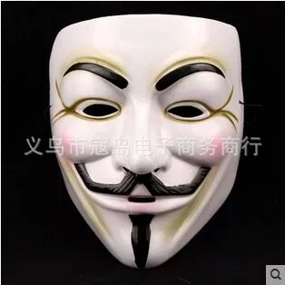 wholesale Halloween Masquerade white Mask Vendetta Vendetta Manufactor Direct selling goods in stock supply