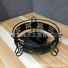 饭店铁艺炉黑色米字酒精炉可调节火力大小固体酒精小铁炉
