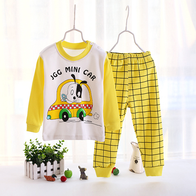 jm-018迷你car小童棉毛肩扣套40支精梳棉磨毛90-1