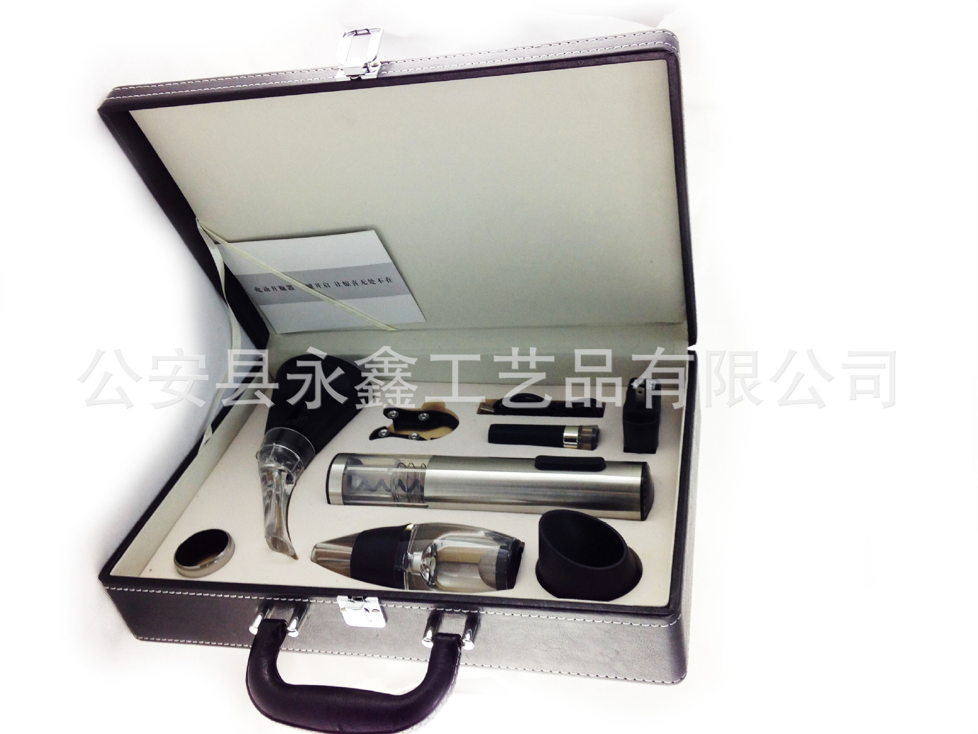 高檔皮盒電動開瓶器12