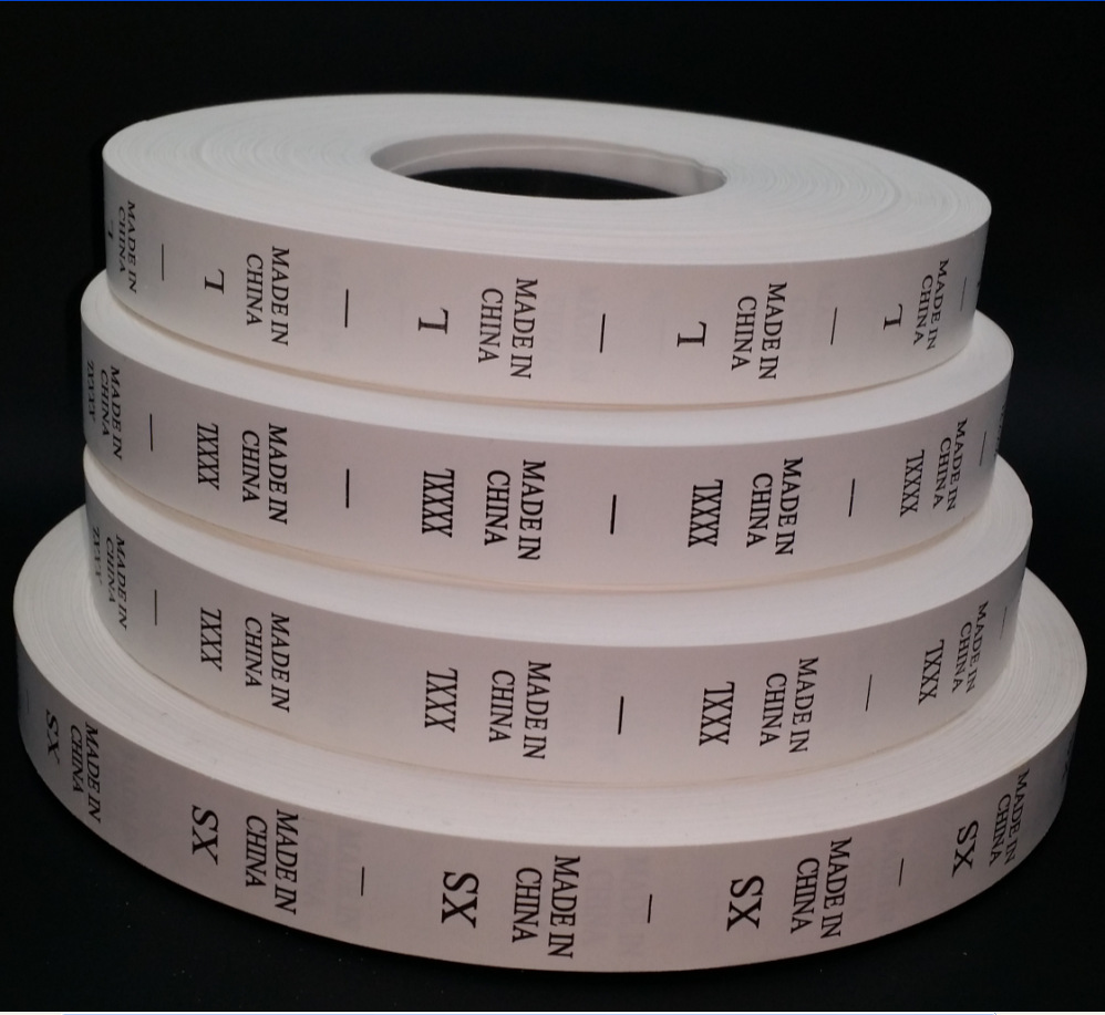 厂家现货中国制造尺码标签 水洗标made in china xs-xxxxl