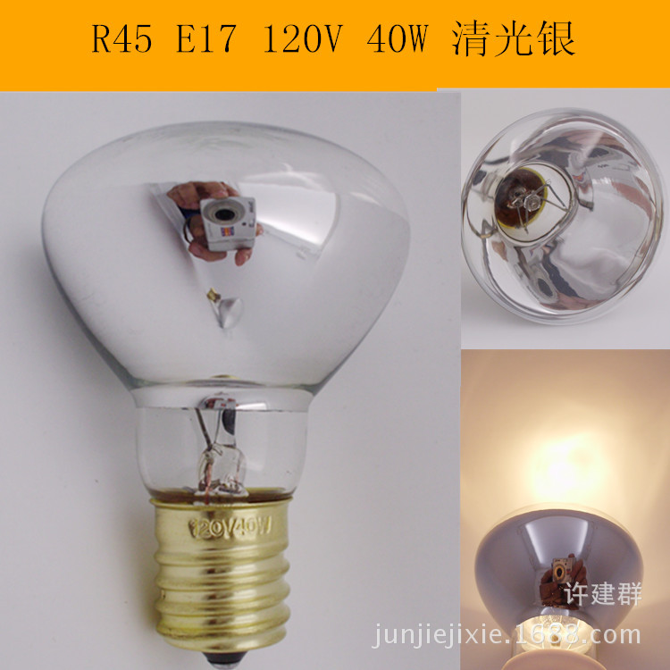R45 E17 120V 40W 清光銀燈泡