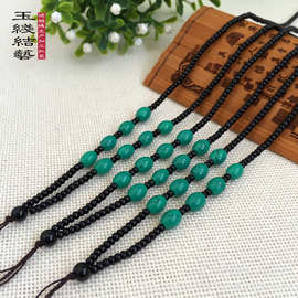 项链绳子 吊坠挂绳 6*8绿松石长珠毛衣链编织绳 厂家批发