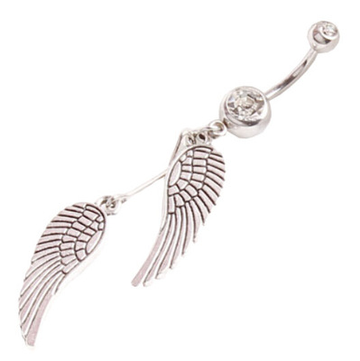 韩国天使翅膀脐钉_韩国天使翅膀脐钉 性感美眉