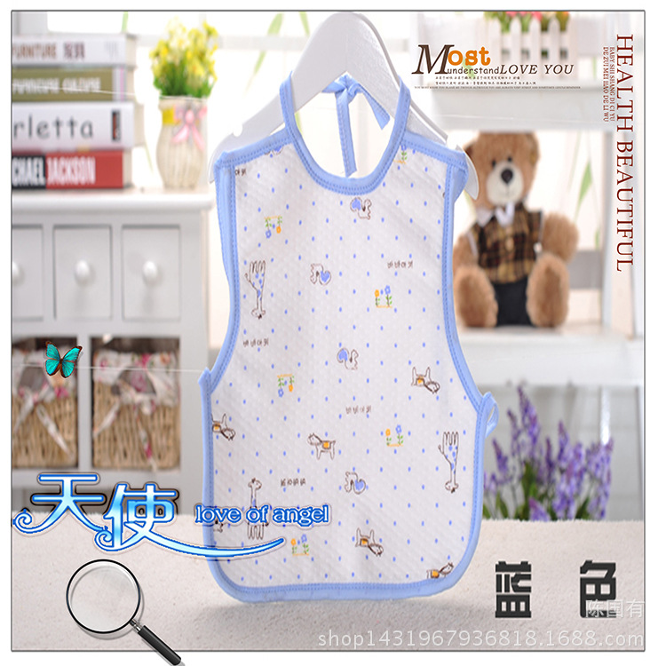 Baby Waterproof Cotton Large Bib Coveral...