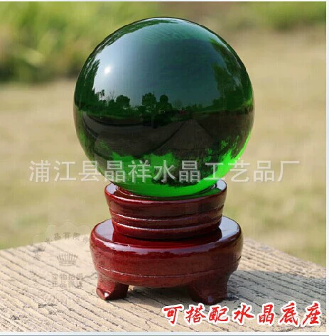  [人造超大水晶球20cm 可激光内雕 各种尺寸颜色 家居酒店摆件]