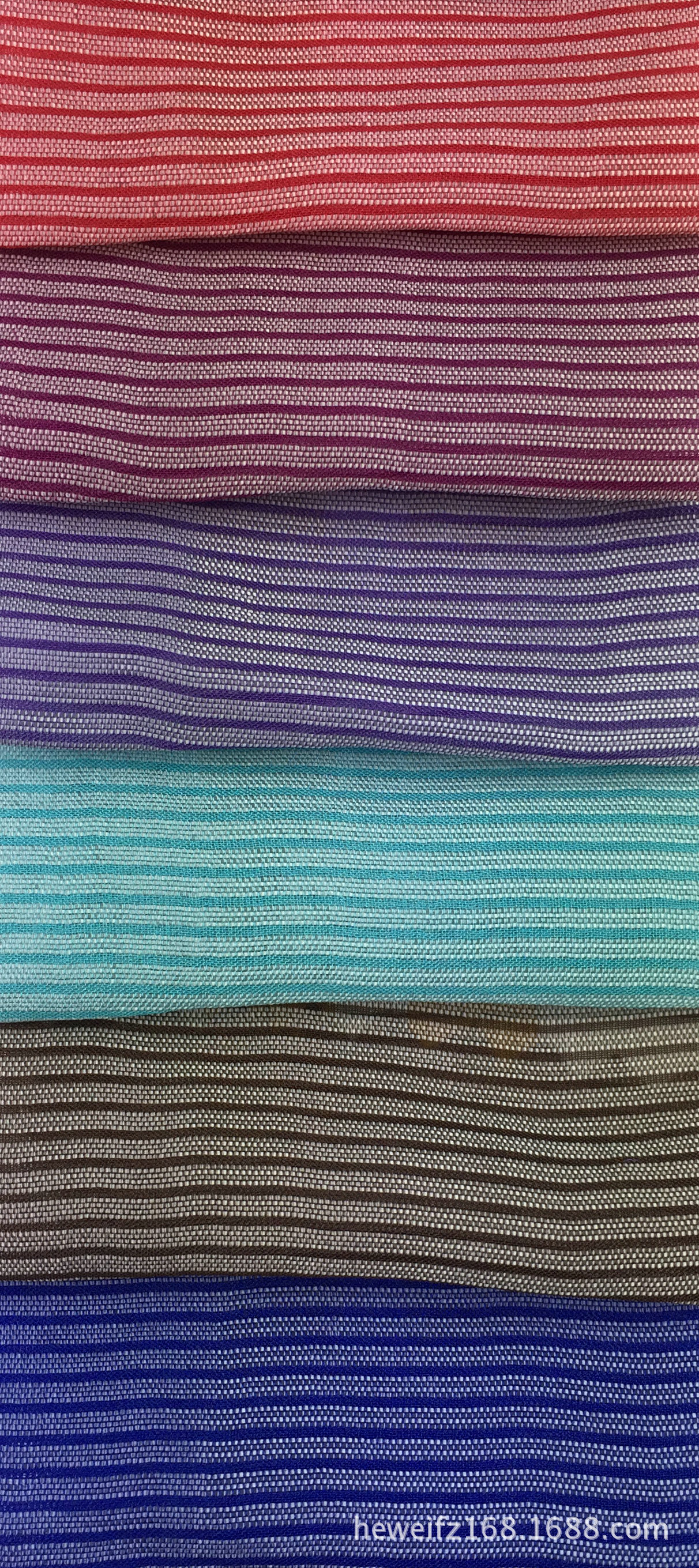 厂价直销 F6238   现货供应 欧根莎彩条  时尚服装条纹涤纶面料