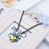 Rainbow crystal, material, necklace, with gem