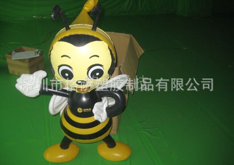 BSCI验厂格萨pvc充气蜜蜂 小蜜蜂模型  可定制造型、LOGO、大小
