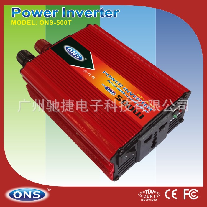 500W Solar DC TO AC  POWER INVERTER  USB 220V便携