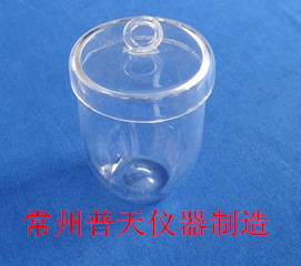 厂家直供50ml石英坩埚 带盖透明耐酸碱实验室烧杯培养皿石英制品