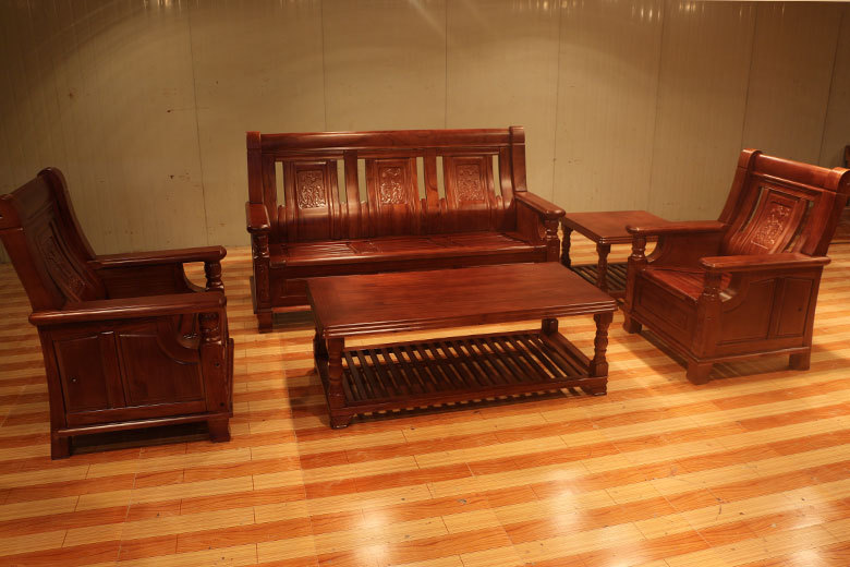 特价实木家具 客厅懒人沙发 三人单人组合沙发 苦楝实木沙发303