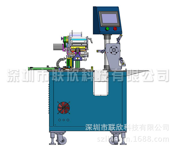 联欣科技 电缆/电线对折贴标机LX-400A线材全自动贴标机