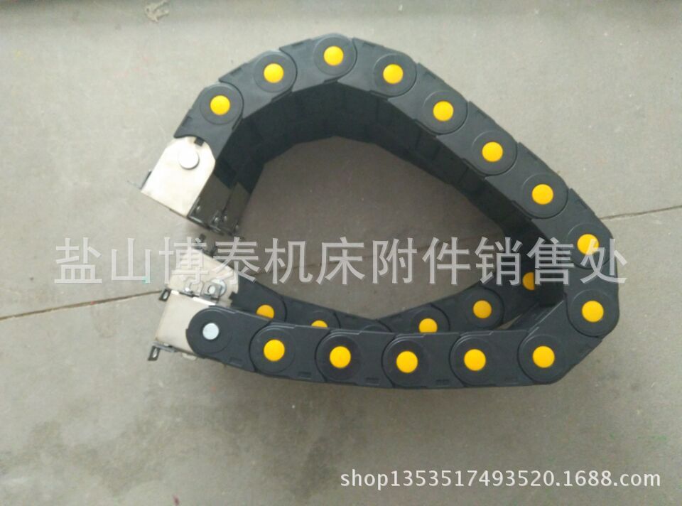 电缆保护移动线槽 线缆防护弯曲线槽  坦克链塑料链条