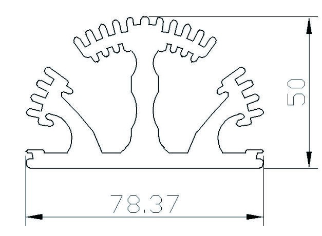 模块散热片 大功率散热器 工业散热块  河南电子散热板 铝型材